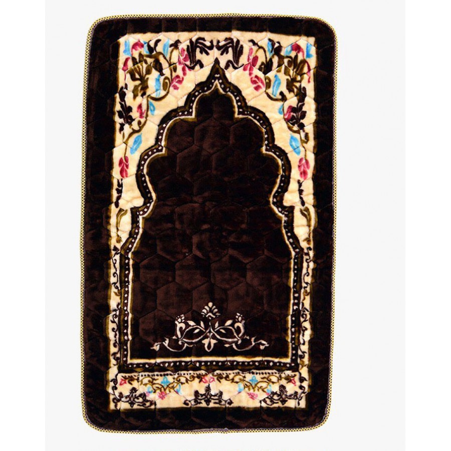 Pack of 4  Val-vet Foam Quilted Printed Jai namaz / Prayer Rug / Prayer Mat FPM-31